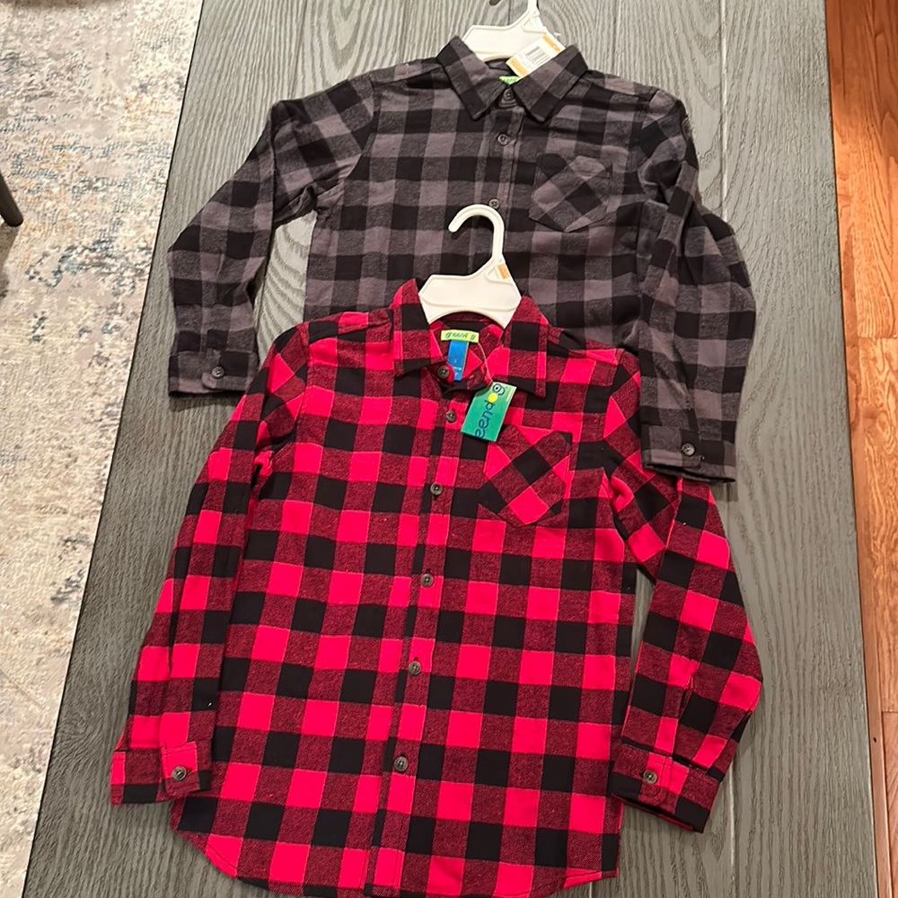 Boys Flannel Shirts - New with tags